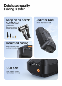 Compresseur d'air portable rechargeable 150 PSI, gonflage rapide, mini <span class=keywords><strong>pompe</strong></span> <span class=keywords><strong>à</strong></span> pneus pour voiture, moto, <span class=keywords><strong>vélo</strong></span> <span class=keywords><strong>électrique</strong></span>, ballons de sport - Product Image 5