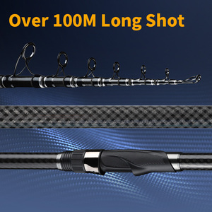 Canne à pêche télescopique LINNHUE en fibre de carbone haute puissance 2,1-5,4 m pour lancer longue distance avec moulinet spinning - Product Image 4