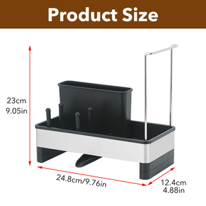Organizzatore per Lavello in Acciaio Inox con Portaspugna, Portaspazzole, Portasapone e Portaoggetti Antiruggine per <span class=keywords><strong>Cucina</strong></span> - Product Image 4