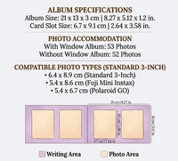 Album photo Polaroid mini personnalisé pour les organisateurs de mariages, les boutiques de cadeaux et les acheteurs de livres de souvenirs, idéal pour la présentation en vente au détail