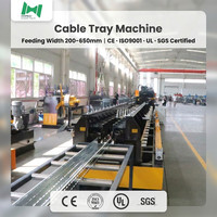 Machine automatique de précision à haute fréquence pour la fabrication de chemins de câbles perforés en acier galvanisé par profilage à froid