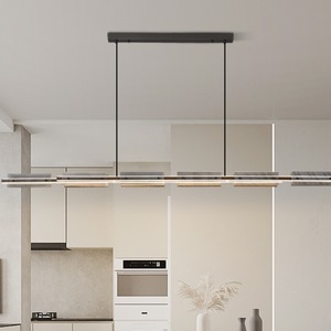 โคมไฟระย้าห้องอาหารสไตล์โมเดิร์นมินิมอล ทำจากทองแดงทั้งชิ้น ปี 2024 ดีไซน์นอร์ดิกทันสมัย แบบเส้นเดี่ยว ทรงยาว - Product Image 6