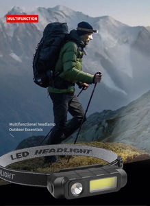 Xách tay đèn pha với COB LED ánh sáng mềm mại 4 Chế độ USB sạc đầu đèn 400 lumens mini cắm trại câu cá đèn pha <span class=keywords><strong>Torch</strong></span> - Product Image 4