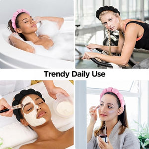 عصابات رأس إسفنجية من لاوتانغ للنساء والفتيات، ربطة شعر منتفخة، إكسسوارات شعر ريترو من قماش تيري للماكياج والسبا - Product Image 6