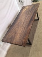 Plateau de table en bois massif naturel à bords bruts, grand plateau de table à manger en bois, comptoir en bois pour la maison, le bureau ou la salle de conférence
