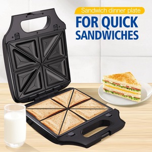 Máquina para desayunos 3 en 1 Dsp Dansong, eléctrica, para hacer gofres, sándwiches y más, multifuncional con placas intercambiables - Product Image 3