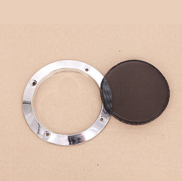 Wholesale 4-Inch Silver Car Horn Cover 4-Inch Horn ABS Cold-Rolled Steel Cover DIY Speaker Cover