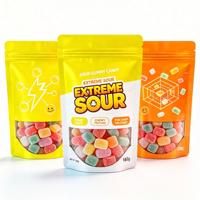 Pochette à fermeture éclair personnalisée, sac d'emballage alimentaire pour bonbons, pour le stockage des collations