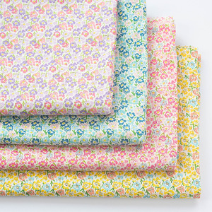 Pabrik pola bunga matahari 100% katun kain Poplin untuk pakaian gaun pakaian dalam stok - Product Image 6