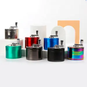 63*60mm Professional Industrial Tobacco Smoking Grinder, Wholesale Mini Cordless Custom Spice Mixer Grinder