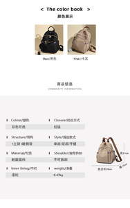 Women <b>Backpack</b> Fashion Design High Quality Oxford Female <b>School</b> Bag Multifunction <b>Large</b> Capacity Travel <b>Backpacks</b> - Product Image 6