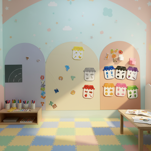 Autocollant mural magnétique en forme d'arche pour enfants, <span class=keywords><strong>tableau</strong></span> <span class=keywords><strong>noir</strong></span> amovible à coller et décoller pour salle de jeux, maison, salle de classe - Product Image 6