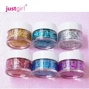 Just Girl Festival Creative Makeup Private Label Sparkle face body painting glitter gel