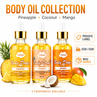 Huile Corporelle Parfumée à la Lavande et aux Fruits, Hydratante et Éclaircissante, à l'Huile de Jojoba, Huile de Massage, Flacon Compte-gouttes en Verre 4fl.oz – Vente en Gros OEM ODM