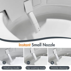 Siège de toilette intelligent pour salle de bain, douche, au sol, siège de toilette blanc automatique intelligent, fonction de nettoyage à chasse d'eau automatique - Product Image 2