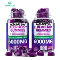 प्रीमियम एंटीऑक्सीडेंट सूत्र और प्रतिरक्षा बूस्टर के लिए पुरुषों, महिलाओं और बच्चों विटामिन सी gummies और Elderberry Gummies