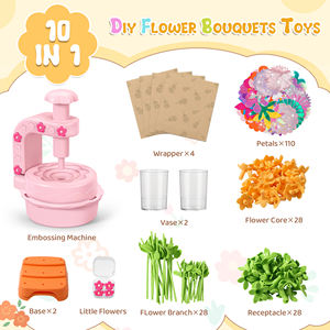 Handmade Fabric Flower Bouquets <b>DIY</b> <b>Kit</b> Toy Handmade Simulation Flower Pressing <b>Kit</b> for Birthday Handicrafts - Product Image 3