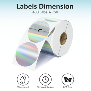 Autoadhesivo personalizado troquelado metálico aluminio cromo vinilo plata cepillado pegatinas papel adhesivo y película - Product Image 2