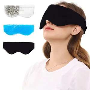 Großhandel abnehmbare Gel Cooling Eye Mask Adult Soft Neuheit Schlaf gewichtete Augen maske zum Entspannen