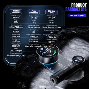 <span class=keywords><strong>Machine</strong></span> à tatouer intelligente Bluetooth sans fil 2300mAh stylo de tatouage de mât en gros - Product Image 6