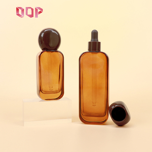 Novedad 2026, Botellas de Vidrio Ámbar Marrón Transparente de 50 ml, 100 ml, 30 ml y 120 ml con Logotipo Personalizado - Product Image 6