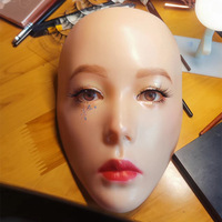 Masque de formation en silicone pour le visage, pour la pratique du maquillage esthétique cosmétique, outil de formation scientifique médicale