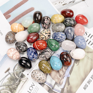 Matériel mixte Pierre Mini Oeufs Coloré Pierres <span class=keywords><strong>De</strong></span> Guérison Statuette Mini Oeufs <span class=keywords><strong>Figurine</strong></span> pour La Décoration <span class=keywords><strong>De</strong></span> La Maison - Product Image 2