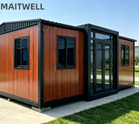 Casa Container Pieghevole Prefabbricata Espandibile, Alloggio Portatile Modulare per Cantieri Edili