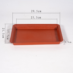 <span class=keywords><strong>Sottovaso</strong></span> <span class=keywords><strong>Rettangolare</strong></span> Spesso e Satinato, Base in Plastica per Vasi di Fiori, Vassoio Raccogli Acqua per <span class=keywords><strong>Bonsai</strong></span> e Piante in Vaso - Product Image 4