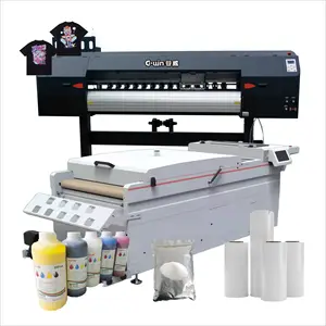 jet-a-porter 4 head Digital dtf powder shaker drying machine and printer 4720 i3200 A3 60cm Dtf printer t shirt making machine