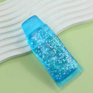 Ornement anti-stress à presser en tube scintillant, décoration étoile à paillettes pour soulager le stress - Product Image 6