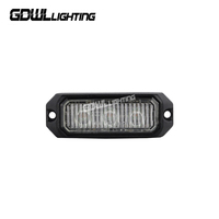 Luz de rejilla de montaje en superficie Led Universal, luz de advertencia lateral de coche para camiones de remolque, lámpara de baliza, luz estroboscópica de rejilla de coche