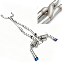 Système d'échappement pour Infiniti Q60 Q50 3.0T, système d'échappement arrière 3.7/3.5, haute performance, acier inoxydable poli