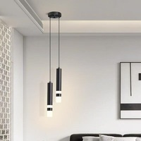 Lustre LED Rond Anti-Éblouissement en Aluminium et Cristal, Style Nordique Américain, Moderne et Créatif, pour Villa, Bureau à Domicile, Design Lune de Luxe
