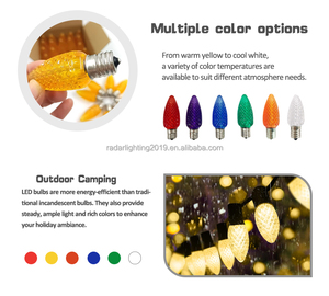 Bán buôn C9 <span class=keywords><strong>Led</strong></span> ngoài trời trang trí chiếu sáng không thấm nước bóng đèn giáng sinh với E17 cơ sở cho kỳ nghỉ dây Ánh Sáng - Product Image 6