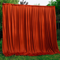 Polyester mariage scène rideaux photographie Studio fond tissu coloré fête événement mur toile de fond tissu