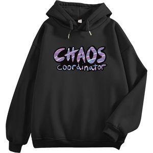 Sudadera con Capucha Extra Grande para Mujer FOXA, Estampado Chaos Coordinator, Sudadera de Manga Larga, Tejido de Punto Transpirable - Product Image 2