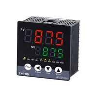 AiFUZZY875 LED horno industrial 80 segmentos programa de tiempo rampa curva fuzzy PID controlador de temperatura inteligente con Modbus RS485