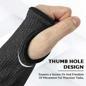 Başparmak delikli ve güvenli ayarlanabilir cırt cırt uçlu endüstriyel A9 seviye kol kolları - Product Image 3