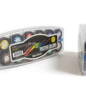 Peinture pour enfants non toxique en gros, séchage rapide, 12 couleurs, ensemble de peinture pour affiches pour enfants et étudiants, DIY - Product Image 3
