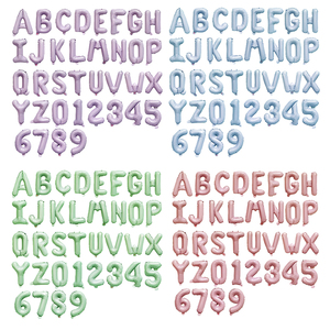 Bán Buôn 16 Inch Lá Thư Bóng Bay Kẹo Màu Sắc Tùy Chỉnh Số Lá Bóng Bay Trẻ Em Sinh Nhật Nguồn Cung Cấp Bên Trang Trí - Product Image 1