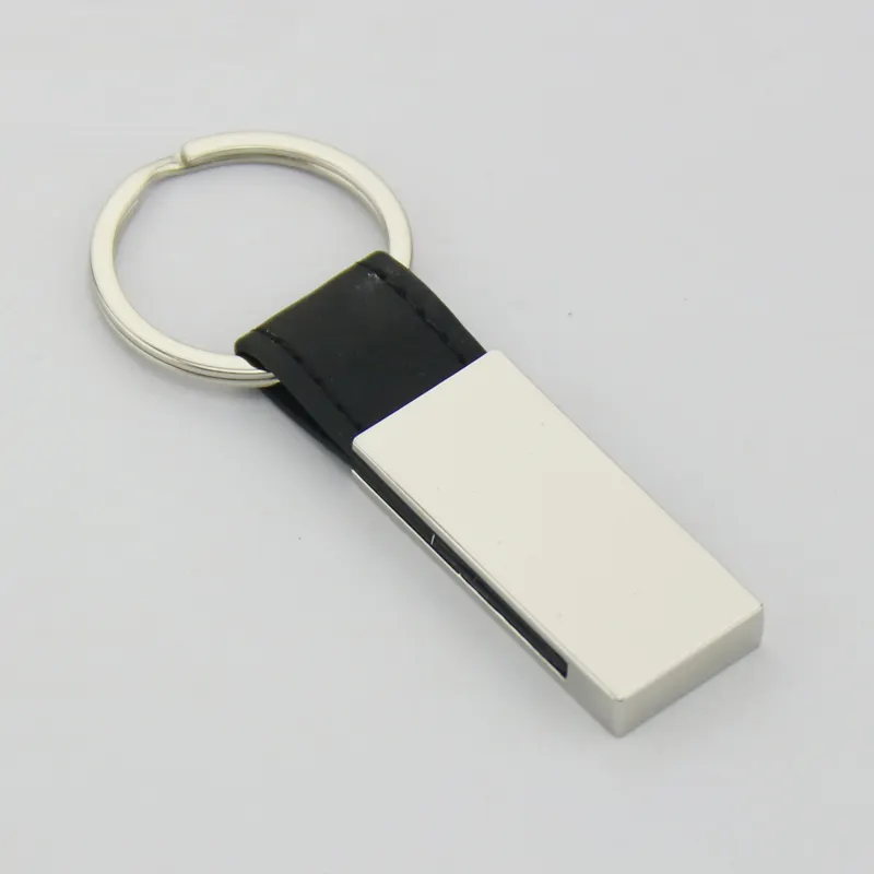 Custom Wholesale popular metal and PU leather keychain