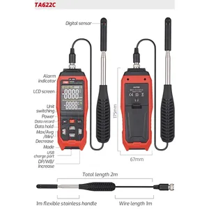 TA622A TA622B TA622C多機能デジタル温度計湿度計ウェザーステーションABSメーター温度ODM用 - Product Image 2