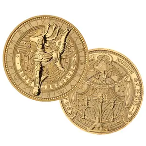 个性化定制标志3D锌合金雕刻纪念品搪瓷硬币制造商挑战硬币