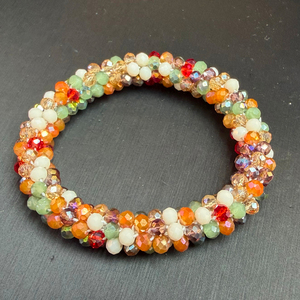 Collier ras du cou en perles nouées faites à la main, ensemble de bijoux, collier ras du cou en cristal, chaîne de perles, cristal à facettes étincelant, cadeau mignon, boule <span class=keywords><strong>JADEAR</strong></span> - Product Image 3