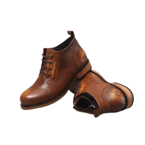 Bottes pour hommes de mode européenne et américaine, bottes de moto, bottes courtes de chevalier, chaussures pour hommes, bottes de style rétro, bottes Martin - Product Image 5