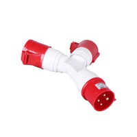 Prise industrielle ZNG-1024 à 2 voies avec prise 4 broches 32A une entrée deux sorties 380V adaptateur multi-prise industrielle