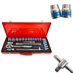 24 Stuks Stopcontact Set Metalen Doos 1/<span class=keywords><strong>2</strong></span> "Schroevendraaier Dopset Ratel Huishoudelijke Gereedschapsset - Product Image 3