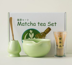 Elegante Juego de Té <span class=keywords><strong>Matcha</strong></span>, Incluye Tazón de Cerámica en Espiral Estilo Japonés Retro, Batidor, Soporte para Libro, Cuchara y Caja de Regalo - Product Image 3