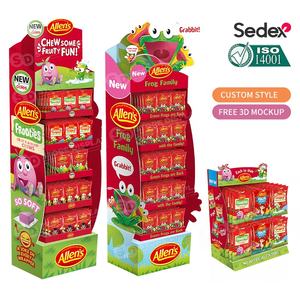 JL082-botella de agua para bebidas con protector solar, estantes de supermercado, Exhibidor de cartón para suelo de papel, venta al por menor - Product Image 2